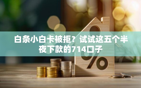 白条小白卡被拒？试试这五个半夜下款的714口子