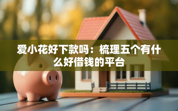 爱小花好下款吗：梳理五个有什么好借钱的平台