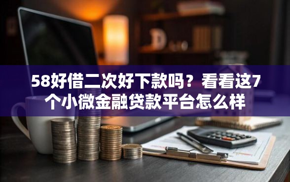 58好借二次好下款吗？看看这7个小微金融贷款平台怎么样