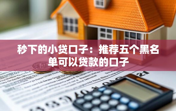 秒下的小贷口子：推荐五个黑名单可以贷款的口子