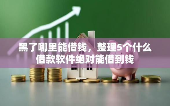 黑了哪里能借钱，整理5个什么借款软件绝对能借到钱