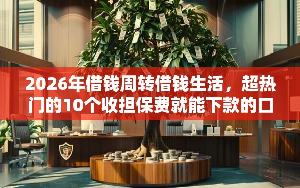 2026年借钱周转借钱生活，超热门的10个收担保费就能下款的口子推荐