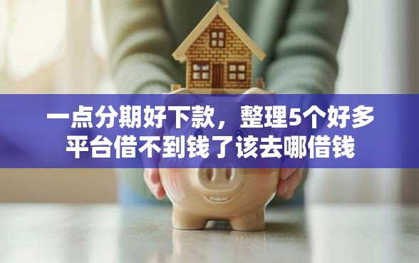 一点分期好下款，整理5个好多平台借不到钱了该去哪借钱
