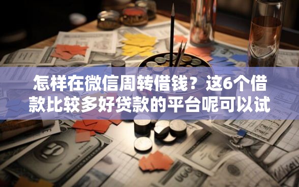 怎样在微信周转借钱？这6个借款比较多好贷款的平台呢可以试试
