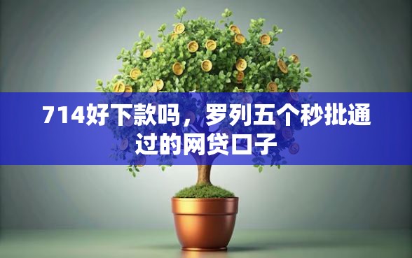 714好下款吗，罗列五个秒批通过的网贷口子