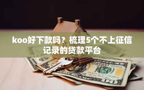 koo好下款吗？梳理5个不上征信记录的贷款平台
