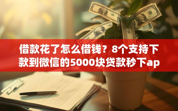借款花了怎么借钱？8个支持下款到微信的5000块贷款秒下app