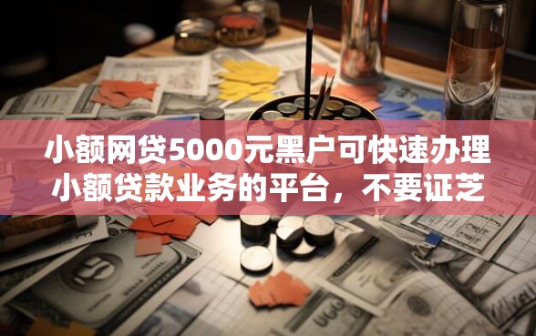 小额网贷5000元黑户可快速办理小额贷款业务的平台，不要证芝麻分的口子的8个平台介绍