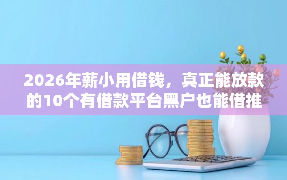 2026年薪小用借钱，真正能放款的10个有借款平台黑户也能借推荐
