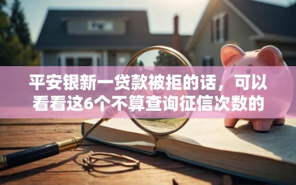 平安银新一贷款被拒的话，可以看看这6个不算查询征信次数的平台