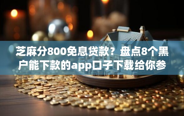 芝麻分800免息贷款？盘点8个黑户能下款的app口子下载给你参考