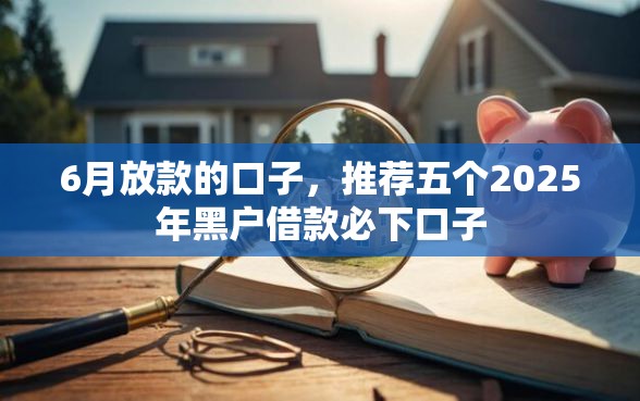 6月放款的口子，推荐五个2025年黑户借款必下口子