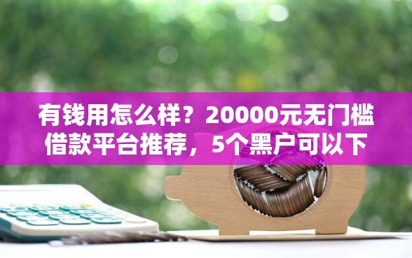 有钱用怎么样？20000元无门槛借款平台推荐，5个黑户可以下的贷款平台盘点