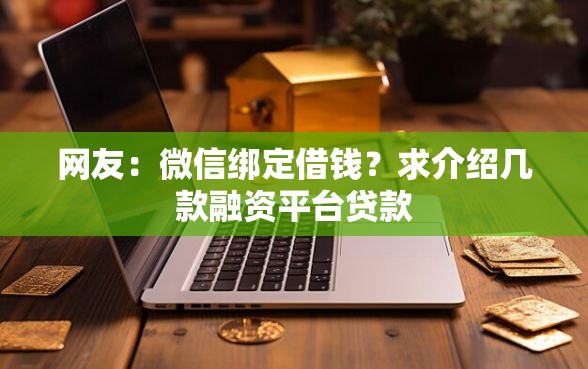 网友：微信绑定借钱？求介绍几款融资平台贷款