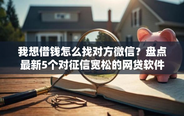 我想借钱怎么找对方微信？盘点最新5个对征信宽松的网贷软件