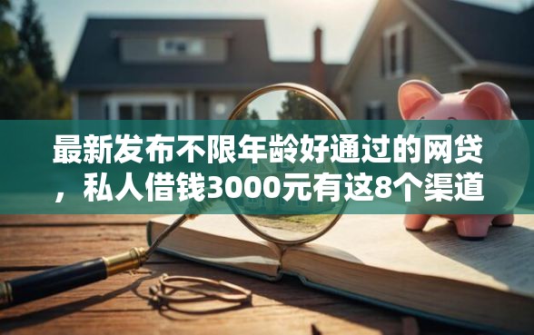 最新发布不限年龄好通过的网贷，私人借钱3000元有这8个渠道