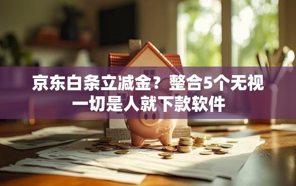京东白条立减金？整合5个无视一切是人就下款软件