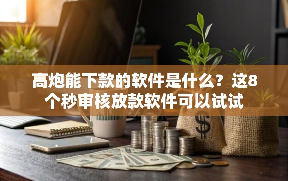 高炮能下款的软件是什么？这8个秒审核放款软件可以试试