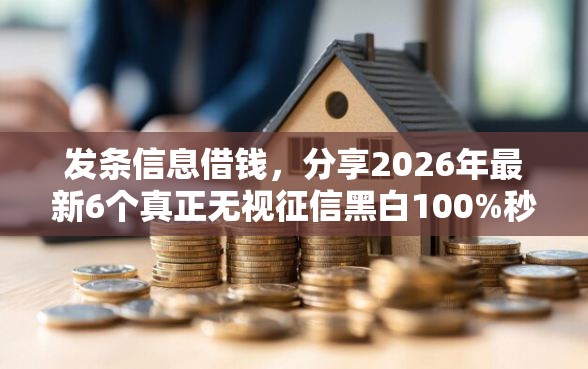 发条信息借钱，分享2026年最新6个真正无视征信黑白100%秒下网贷