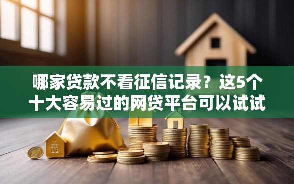 哪家贷款不看征信记录？这5个十大容易过的网贷平台可以试试