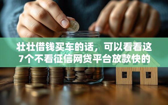 壮壮借钱买车的话，可以看看这7个不看征信网贷平台放款快的平台