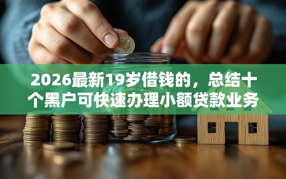 2026最新19岁借钱的，总结十个黑户可快速办理小额贷款业务的口子！