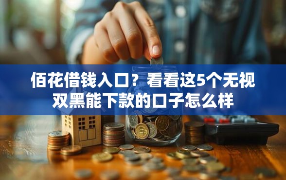 佰花借钱入口？看看这5个无视双黑能下款的口子怎么样