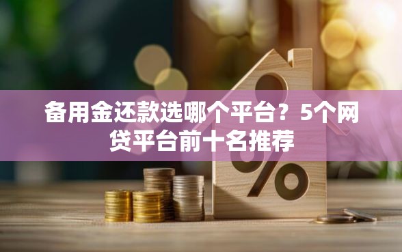 备用金还款选哪个平台？5个网贷平台前十名推荐