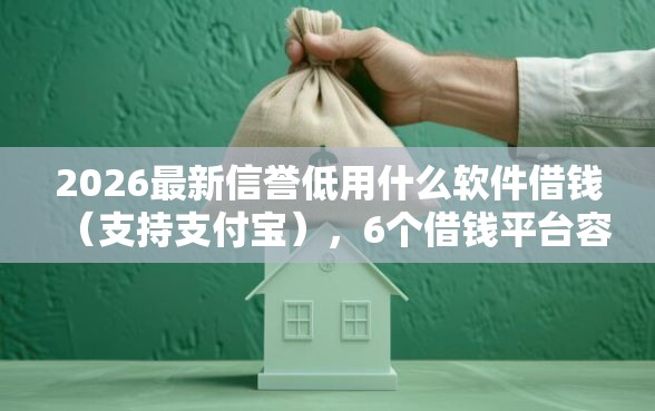 2026最新信誉低用什么软件借钱（支持支付宝），6个借钱平台容易通过无私分享