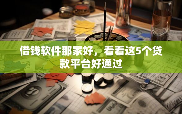 借钱软件那家好，看看这5个贷款平台好通过