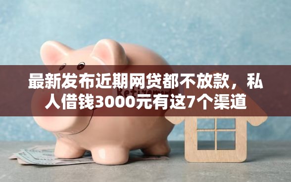 最新发布近期网贷都不放款，私人借钱3000元有这7个渠道
