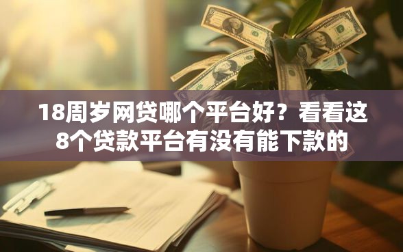 18周岁网贷哪个平台好？看看这8个贷款平台有没有能下款的