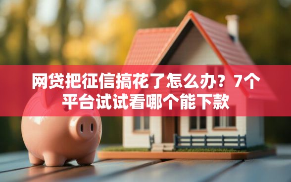 网贷把征信搞花了怎么办？7个平台试试看哪个能下款