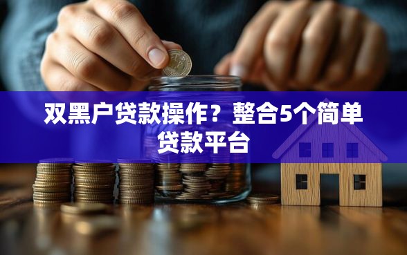 双黑户贷款操作？整合5个简单贷款平台