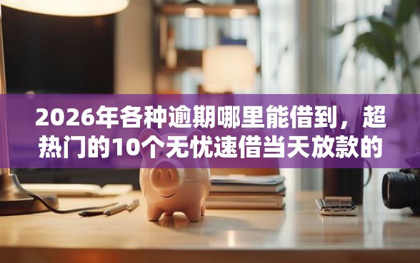 2026年各种逾期哪里能借到，超热门的10个无忧速借当天放款的平台推荐