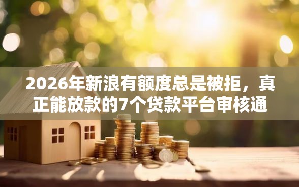 2026年新浪有额度总是被拒，真正能放款的7个贷款平台审核通过的几率高推荐