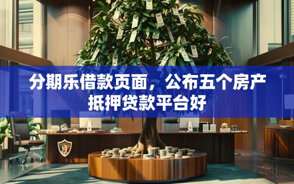分期乐借款页面，公布五个房产抵押贷款平台好