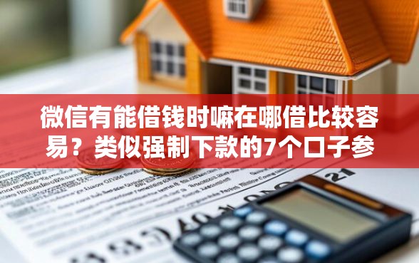 微信有能借钱时嘛在哪借比较容易？类似强制下款的7个口子参考