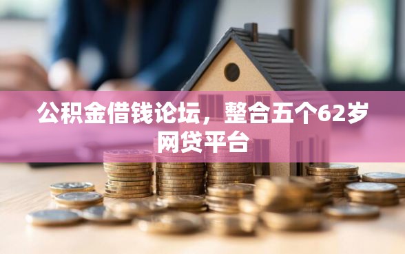 公积金借钱论坛，整合五个62岁网贷平台