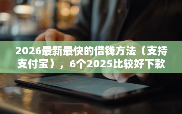 2026最新最快的借钱方法（支持支付宝），6个2025比较好下款的借款平台无私分享
