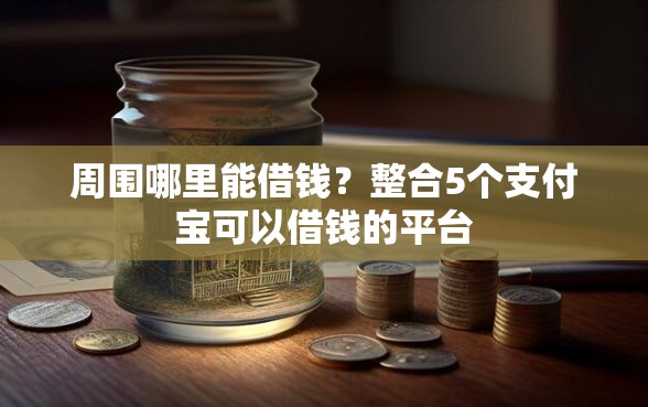 周围哪里能借钱？整合5个支付宝可以借钱的平台