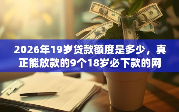 2026年19岁贷款额度是多少，真正能放款的9个18岁必下款的网贷app推荐
