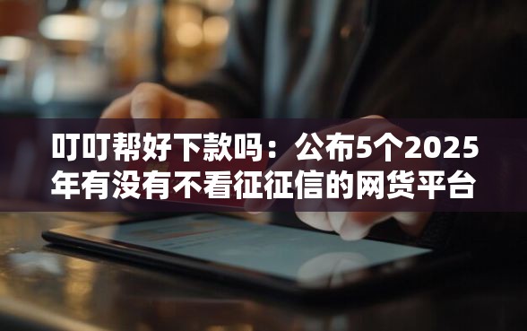 叮叮帮好下款吗：公布5个2025年有没有不看征征信的网货平台