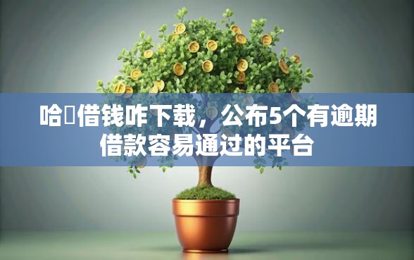 哈啰借钱咋下载，公布5个有逾期借款容易通过的平台