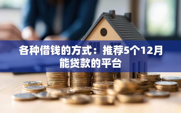 各种借钱的方式：推荐5个12月能贷款的平台