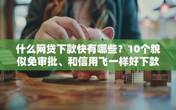 什么网贷下款快有哪些？10个貌似免审批、和信用飞一样好下款的口子合集