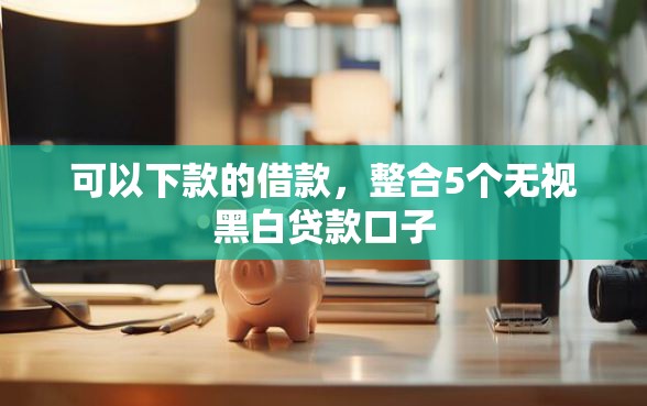 可以下款的借款，整合5个无视黑白贷款口子