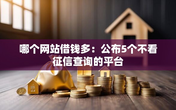 哪个网站借钱多：公布5个不看征信查询的平台