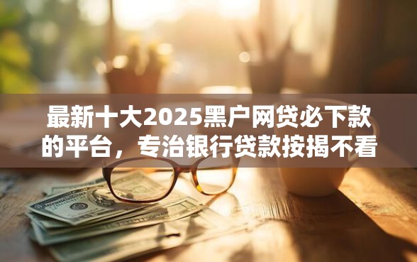 最新十大2025黑户网贷必下款的平台，专治银行贷款按揭不看征信