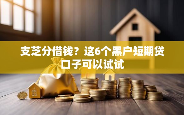 支芝分借钱？这6个黑户短期贷口子可以试试